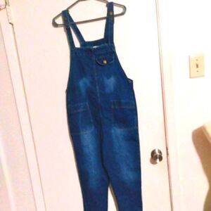 Overall Denim Jeans Size Large